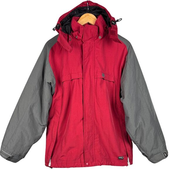 Freeworld Sno Truant Mens Jacket 3000 mm Waterproof Snowboarding Sz XL‎ Red Gray - Picture 1 of 12